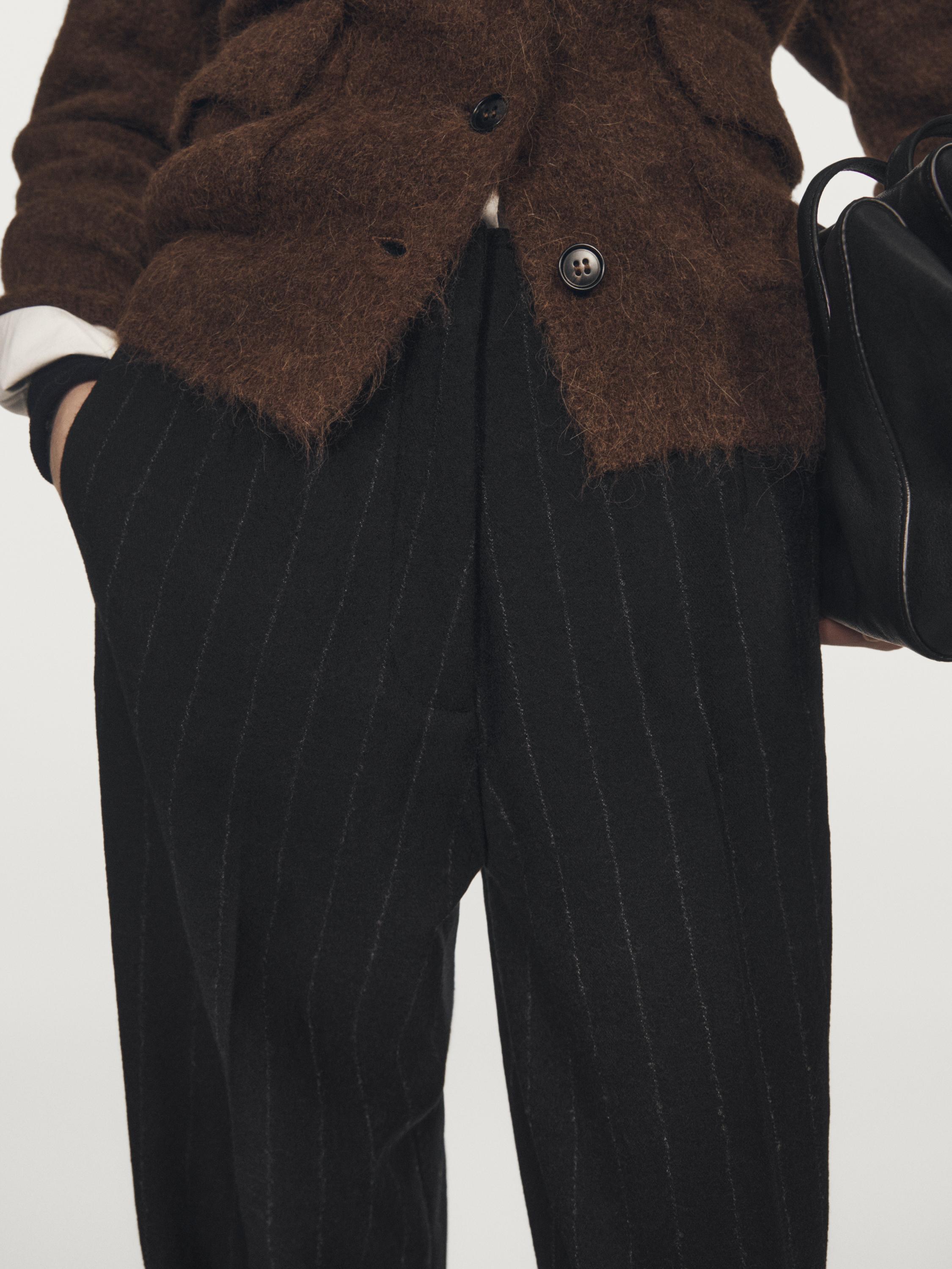 Pantalon droit à rayures tennis